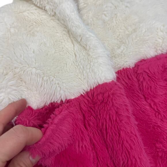 Tucker & Tate Baby Girls 6M Faux Fur Jacket Cream Pink Hooded Coat - Picture 4 of 8